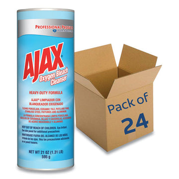 Ajax® Oxygen Bleach Powder Cleanser, 21oz Can, 24-carton freeshipping - TVN Wholesale